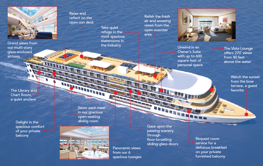 American Cruise Lines Ship Deck Plan