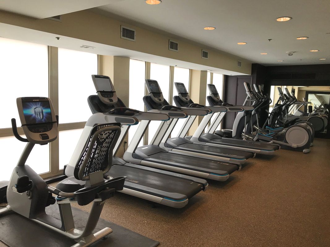 Gym at DoubleTree by Hilton in Silver Spring Maryland