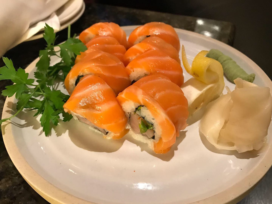 Sushi at Lobby Lounge at Fairmont San Jose
