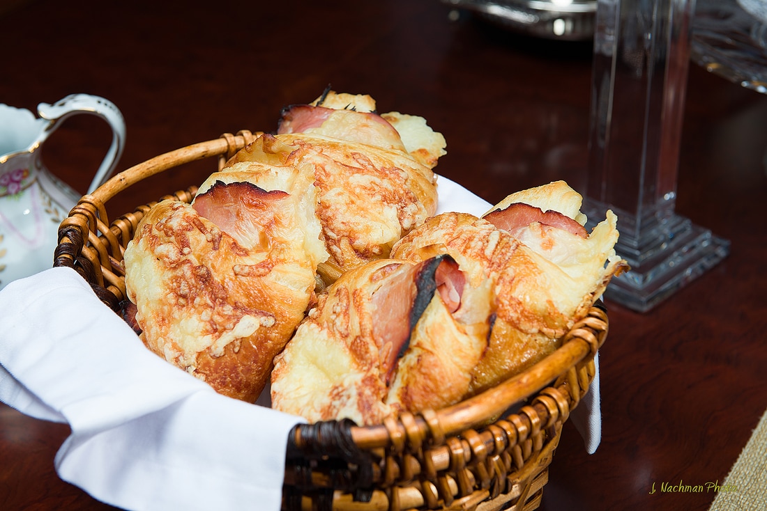 Ham and Cheese Filled Croissants