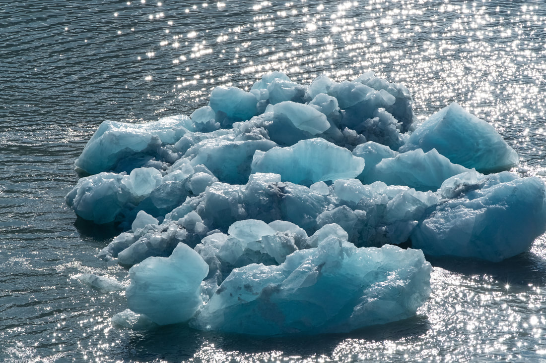 Blue ice in Alaska