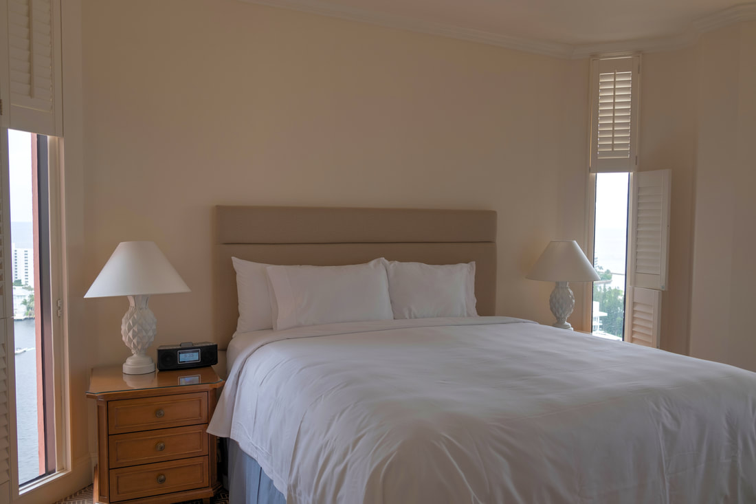 Bedroom in Junior Suite in Tower at Boca Raton Resort