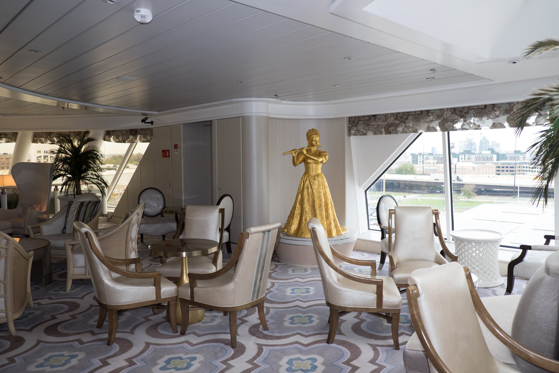 Palm Court Lounge on Crystal Cruises