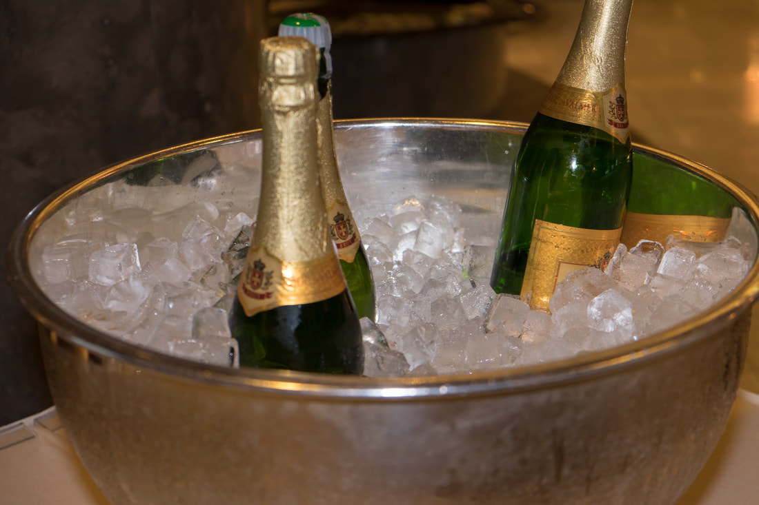 Champagne welcome on Crystal Cruises