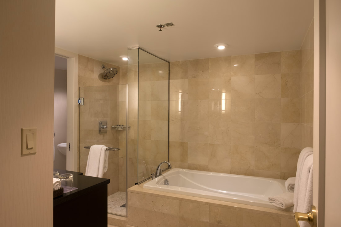 Marble Bathroom in Capitol Suite Hyatt Regency Washington DC