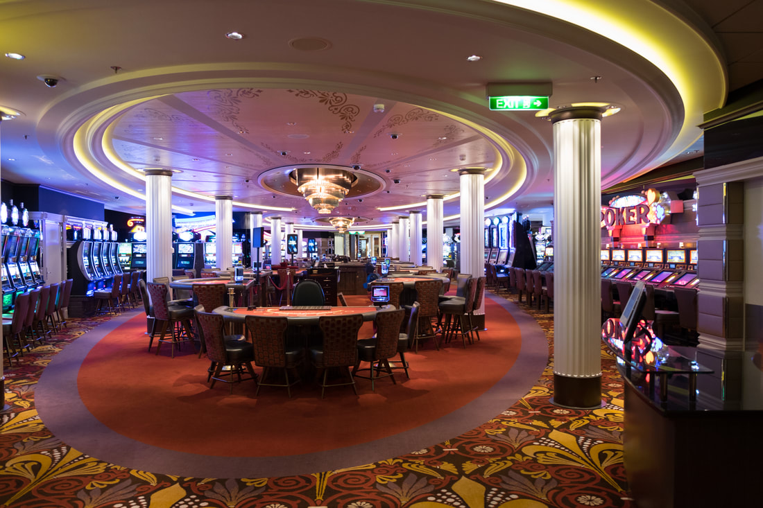 Casino tables on Celebrity Reflection
