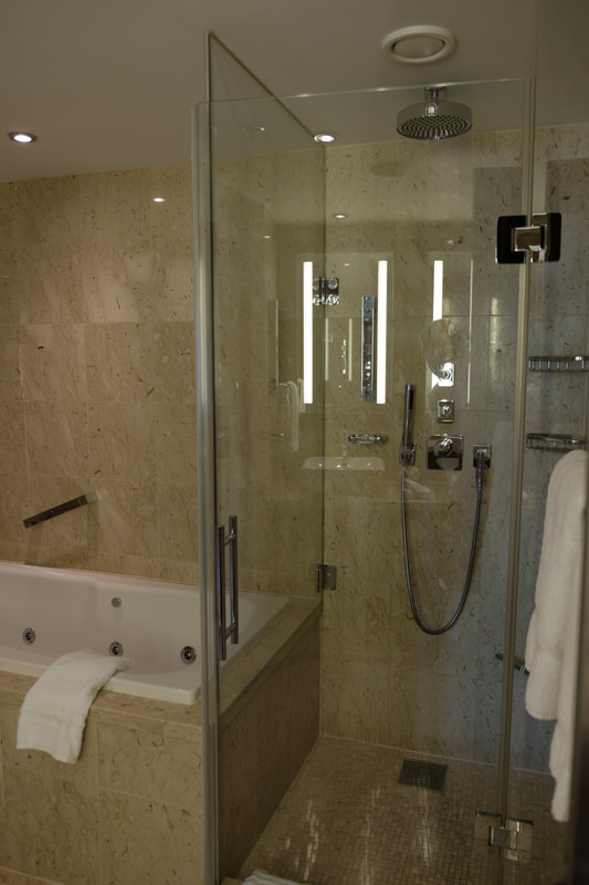Tub and Shower in Royal Suite on Celebrity Cruises