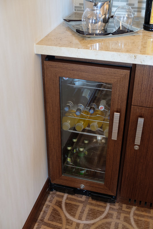 Refrigerator in Royal Suite on Celebrity Cruises