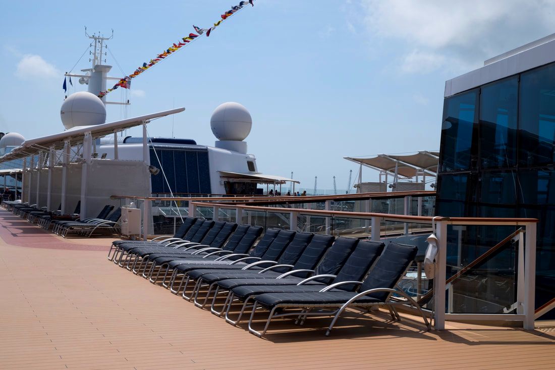 Pool chairs on Celebrity Reflection