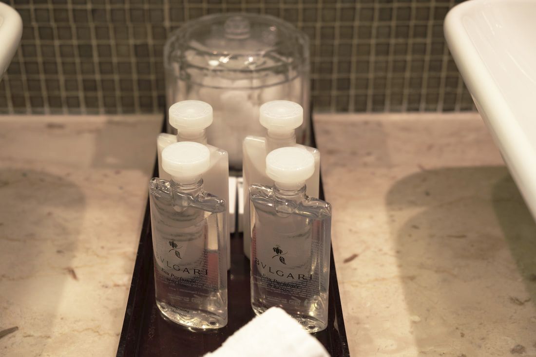 Bath products in Royal Suite on Celebrity Cruises