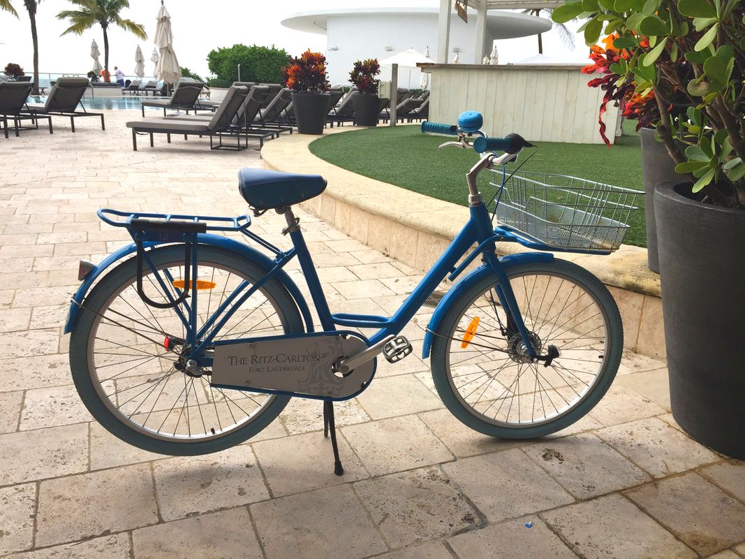 Complimentary bikes at Ritz-Carlton Fort Lauderdale