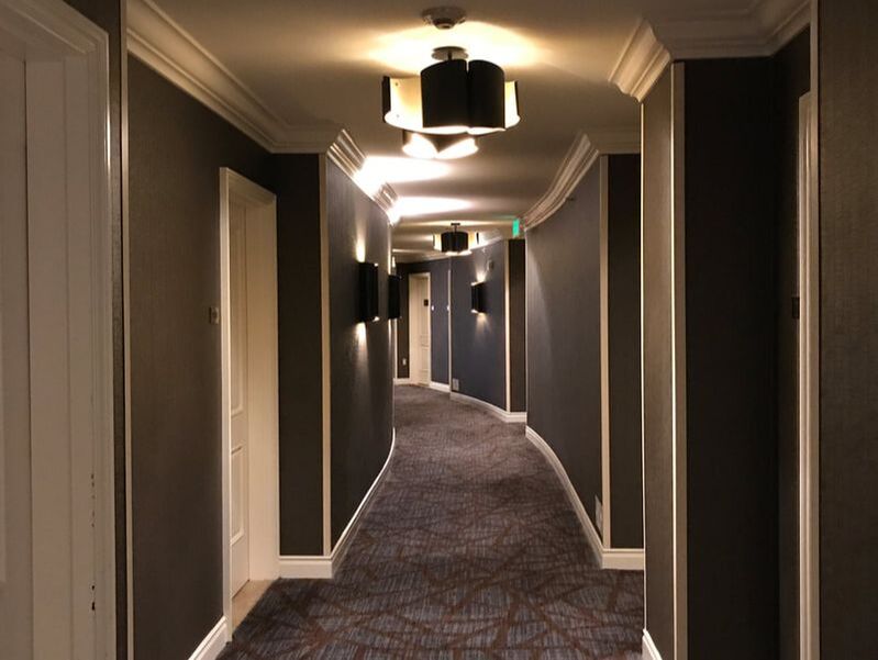 Hallway in South Tower Fairmont San Jose