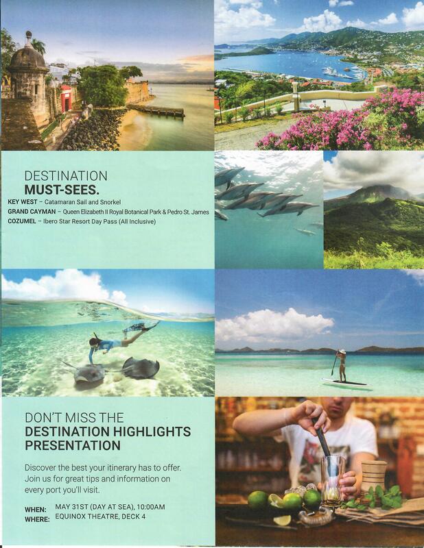 NEW Excursion Guide for Caribbean on Celebrity Equinox