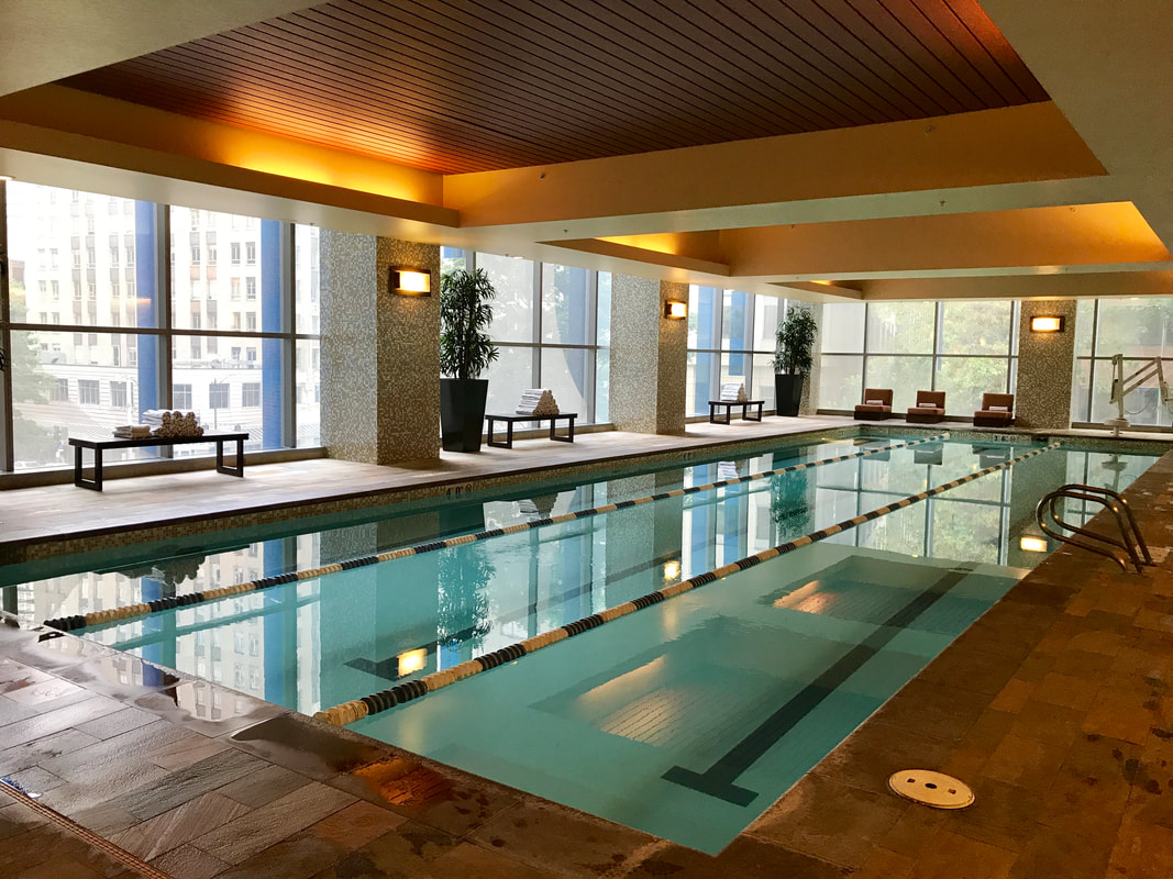 Indoor swimming pool Hyatt at Olive 8