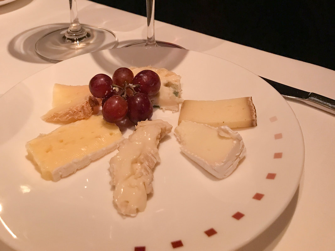 Cheese course at Murano on Celebrity Cruises