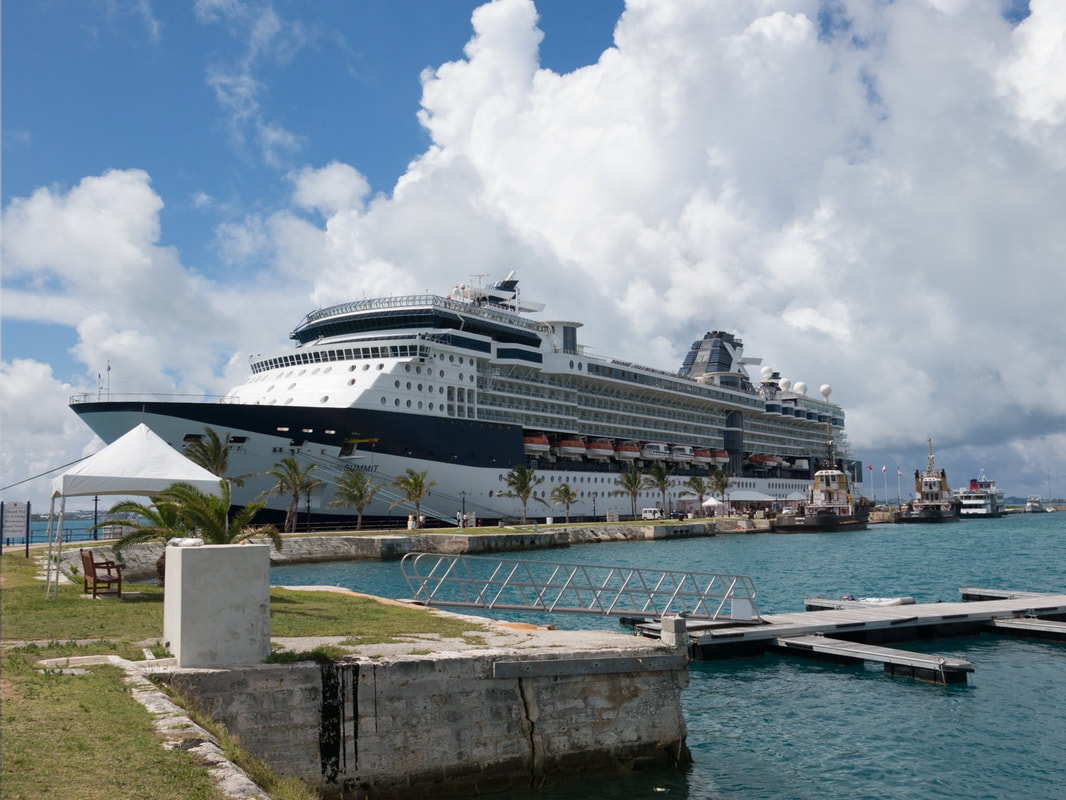 Celebrity Summit docked in Bermuda.