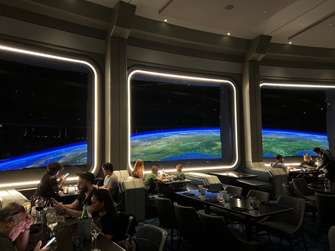 Dining in Space 220 at Epcot