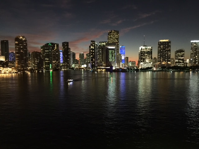 Miami skyline as seen from Oceania Cruise