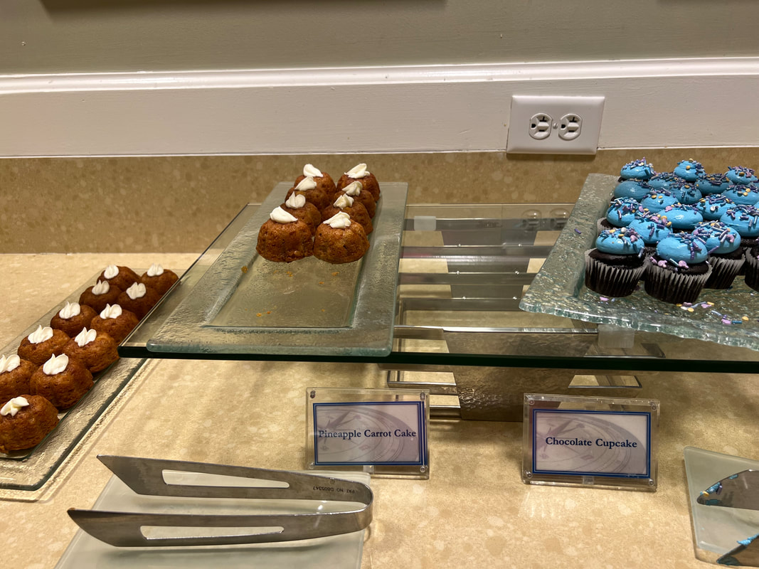 Desserts at Disney Yacht Club Lounge