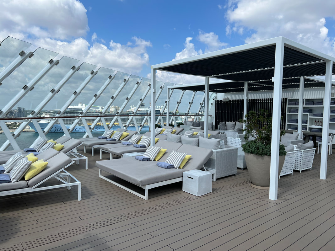 Celebrity Cruises Retreat Lounge and Deck