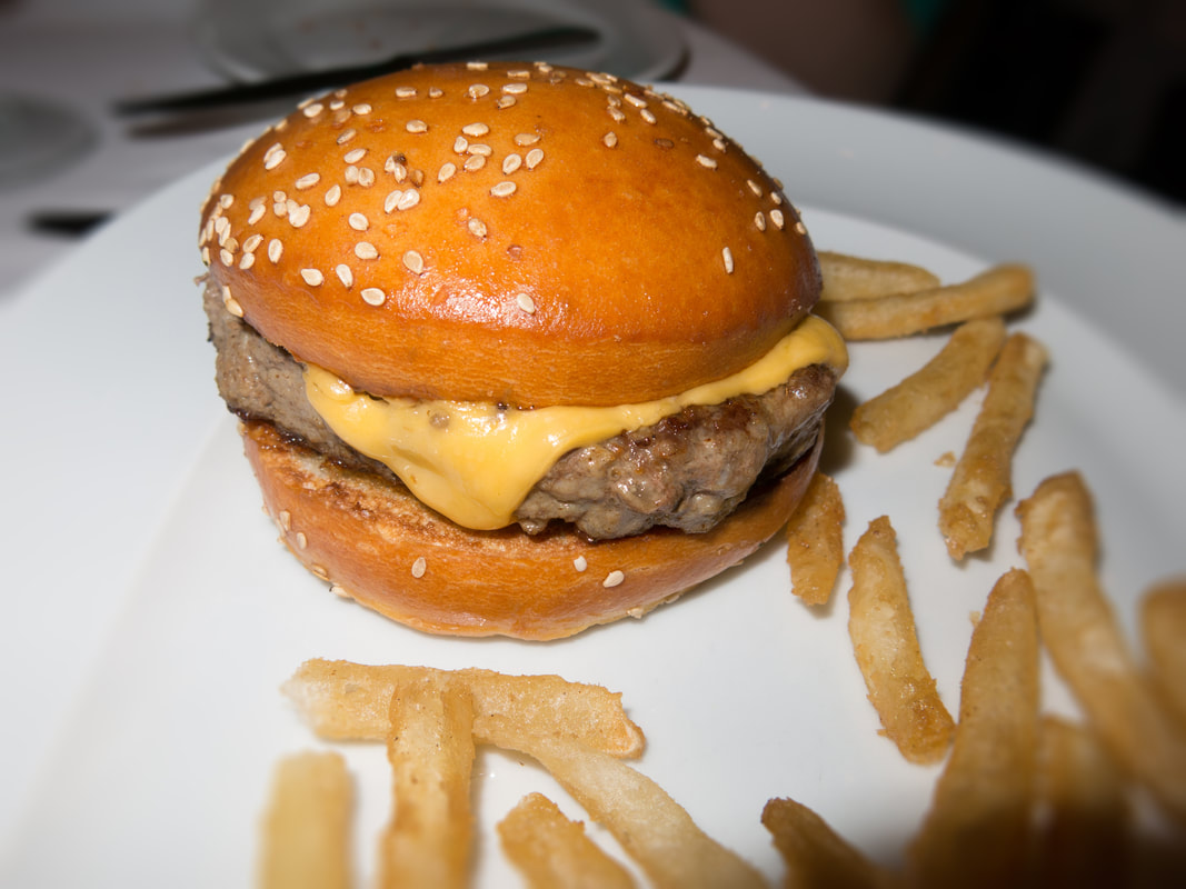 Hamburger in the Main Dining Room on Celebrity Cruises