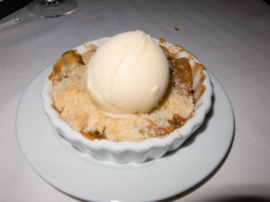 Hot Apple Pie from the everyday dining menu always found on the MDR menu. 