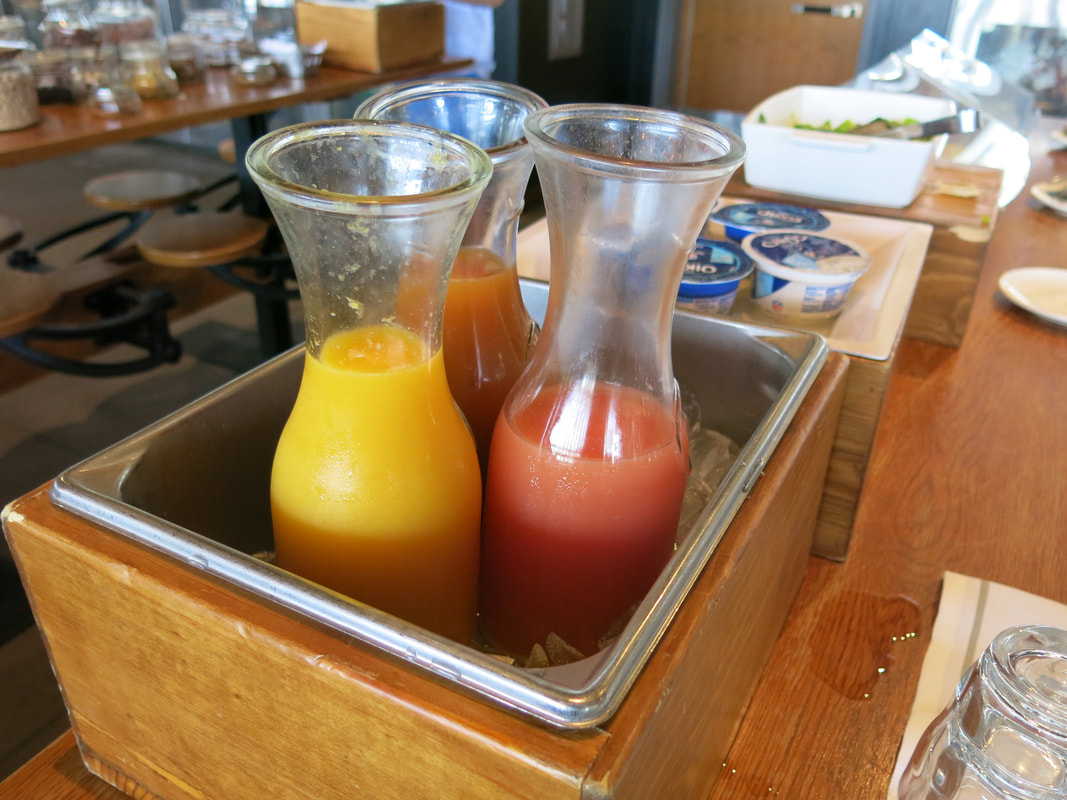 Juices on Breakfast Buffet at Barrel & Bushel in Hyatt Regency Tysons Corner Center