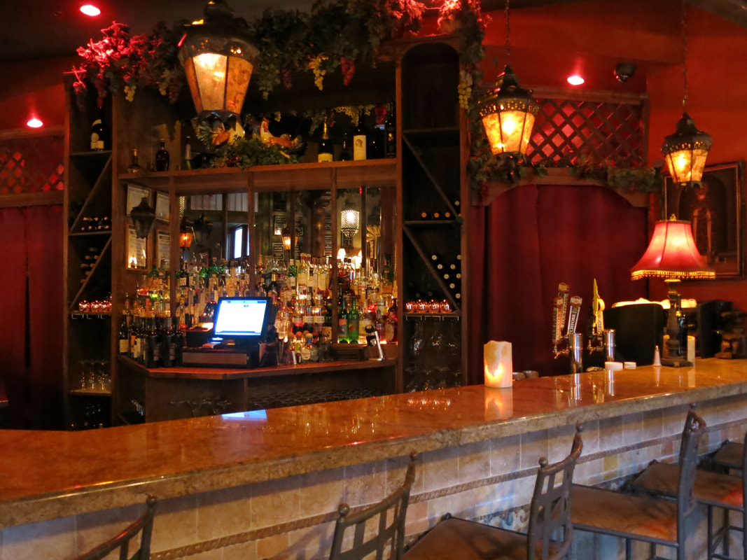 Bar inside Cucina Rustica in Sedona, Arizona
