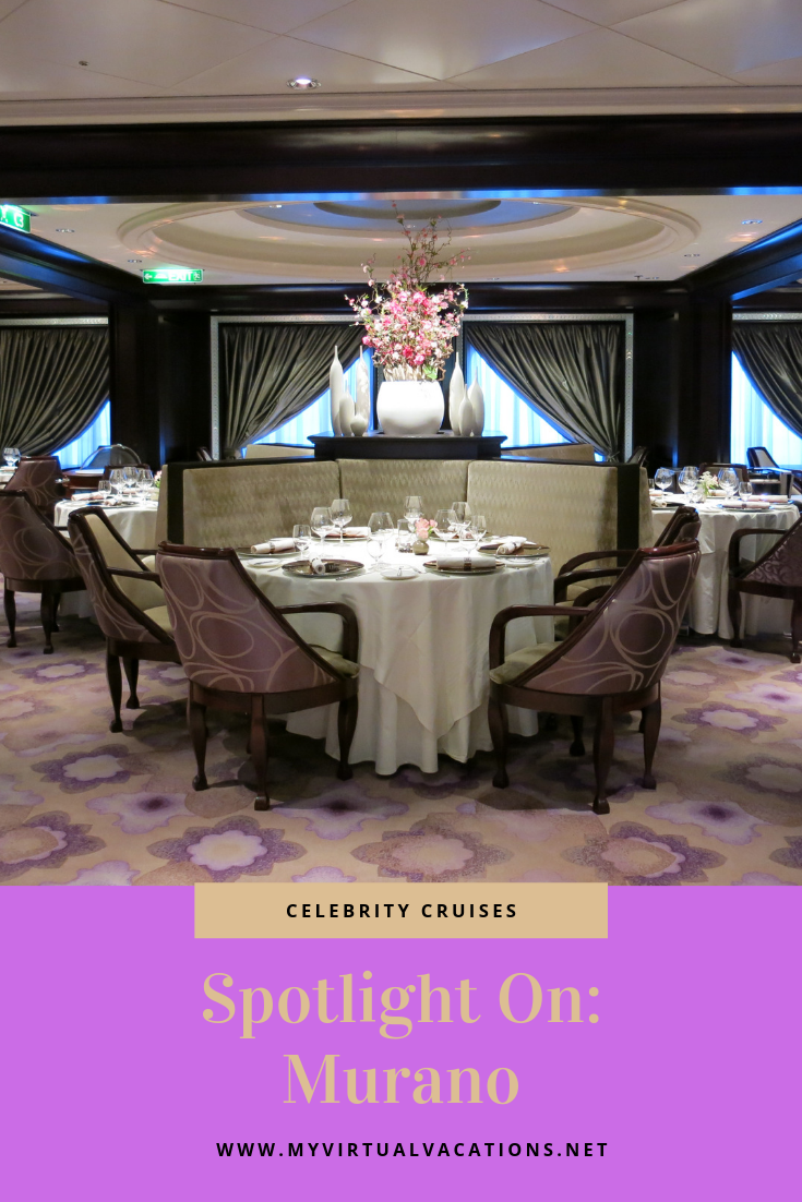 Review, tips, and photos of Murano Specialty Restaurant on Celebrity Cruises