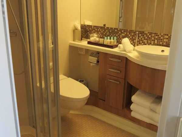 Bathroom in Celebrity Reflection Concierge Stateroom 1225