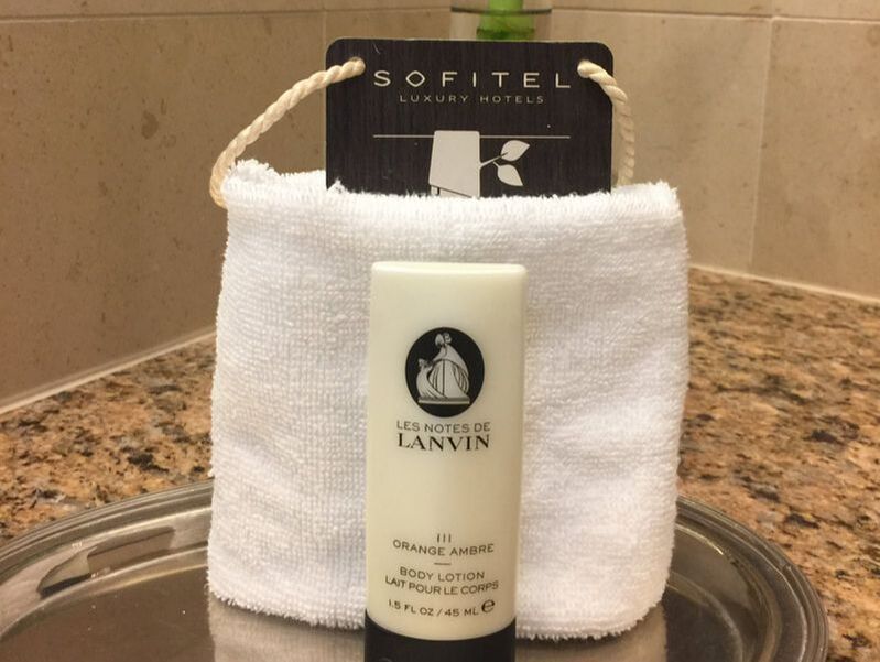 Lanvin bath products at Sofitel Philadelphia