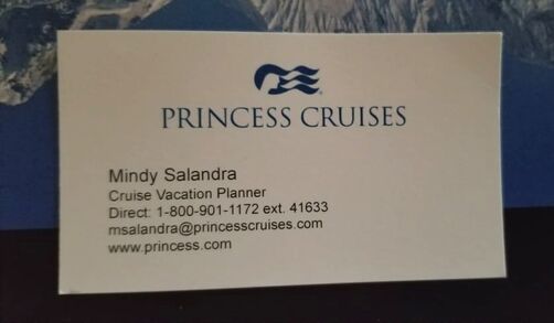 Mindy Salandra at Primcess Cruises