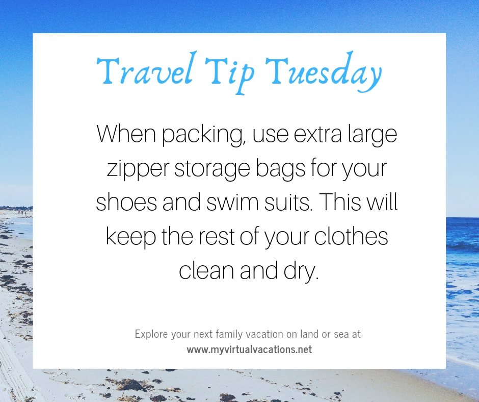Best travel tip - Use zipper plastic bags for packing
