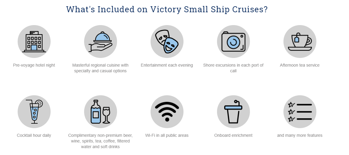 Victory Cruises amenities